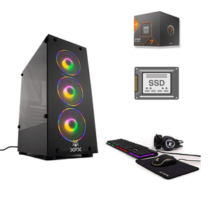 PC ARMADA GAMER AMD RYZEN 7 8700G 16GB SSD 960GB TECLADO AURICULAR C/MIC MOUSE PAD RGB