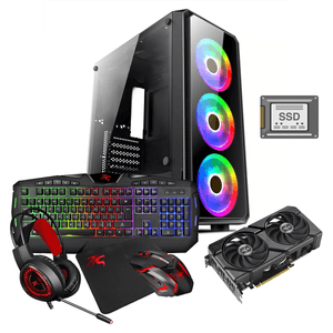 PC ARMADA GAMER INTEL i5-14400 16GB SSD 960GB RTX4060 80PLUS TECLADO/MOUSE/PAD/AURICULAR RGB