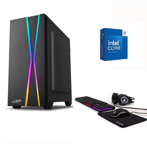 PC ARMADA GAMER INTEL i7 14700 16GB SSD 960GB RGB 700W TECLADO/MOUSE/PAD/AURICULARES C/MIC