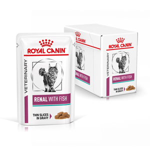 12 Pouch Royal Canin Gato Renal Alimento Húmedo