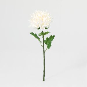 Vara flor artificial mum blanca 55 cm