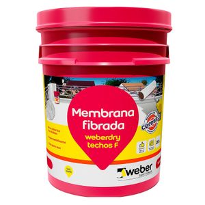 Membrana fibrada Weberdry para techos teja 20 Kg Weber
