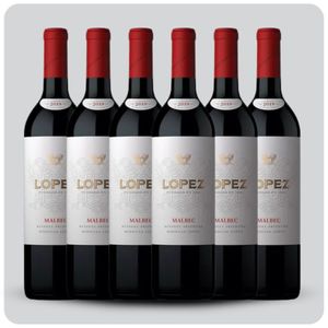 Vino Bodegas Lopez malbec 6x750ml