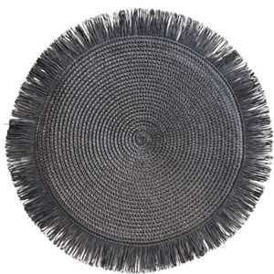 Mantel Individual de Mesa Deco Redondo Flecos 38 cm