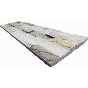 Revestimiento Piedra Mosaico Oxido Variado mate exterior 60x15 cm 0.63 m2 Holztek