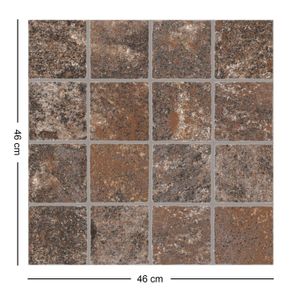 Cerámica marrón mate exterior 46x46 cm