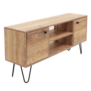 Rack de TV 60" melamina natural Dielfe
