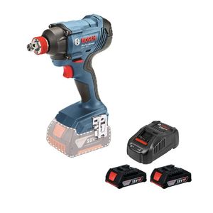 Taladro Llave de Impacto Inalámbrico Bosch 18v GDX 180-LI + 2 Baterías y Cargador KIT
