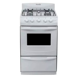 Cocina Escorial Candor Blanca 51 CM Gas Envasado 4 Hornallas Con Visor