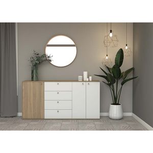 BAHIUT MODERNO ESTILO NORDICO ALTO DE MELAMINA 7010