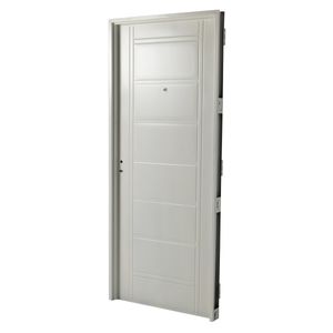 Puerta BLANCA 1010 DERECHA - Puerta Para Frente De Casa Inyectada Doble Chapa 80 X 200