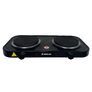 Anafe Electrico Brolux 2 Hornallas Negro 2000w