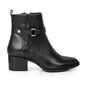 BOTA MARLOW NEGRA CUERO MUJER BOTITA CASUAL