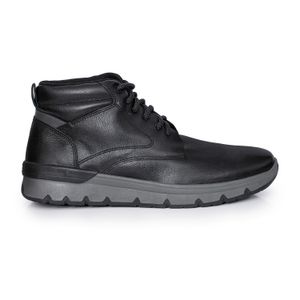 BORCEGO MACAEL NEGRO BOTA CUERO HOMBRE CASUAL
