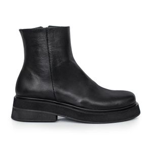 BOTA ENOLA NEGRO CUERO CLASICO MUJER BORCEGO