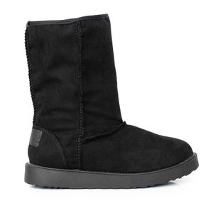 PANTUBOTA BAMBI NEGRA PANTUFLA SINTETICA GAMUZADA MUJER