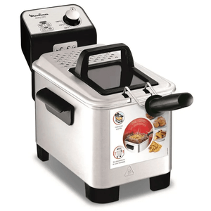 Freidora Moulinex Am338058 Easy Pro - Acero, 1.2Kg, 2000-2400W, 3 Lts Usa Aceite