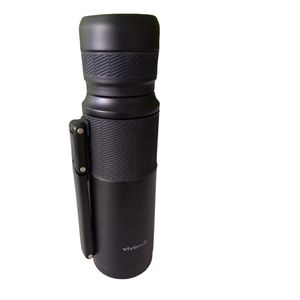 Termo Vivendi De 1200 Ml De Acero Inox Negro Libre De Bpa