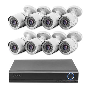 Cámaras de Seguridad x8 + DVR Gadnic SX37X Interior / Exterior Visión Nocturna 1tb