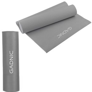 Colchoneta Yoga Mat Gris Gadnic PVC 173x61x0,6 cm