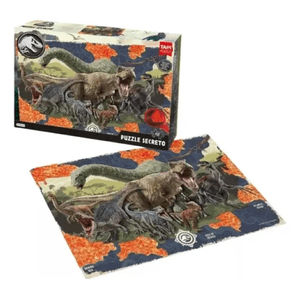 Puzzle Secreto Jurassic World 48 Piezas Con Lupa Tapimovil Ujw01054