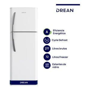 Heladera Drean Con Freezer Cíclica 277 Litros Blanca - Hdr280f50b