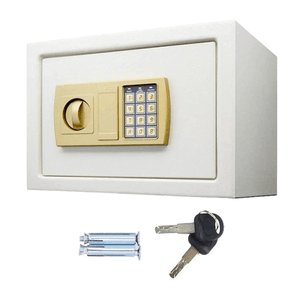 Caja Fuerte de Seguridad Digital Alta Resistencia Waggs Blanco/Dorado