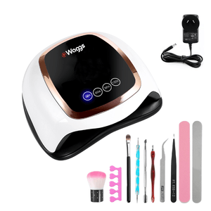 Cabina de Uñas UV Lampara LED 108W con Kit de Regalo Waggs