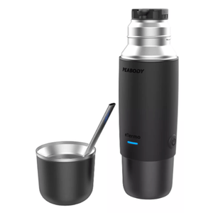 Termo eléctrico Peabody para auto 500ml acero inoxidable