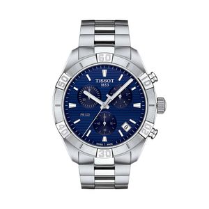 Reloj Tissot PR 100 Sport Gent Chronograph para hombre de acero 1016171104100