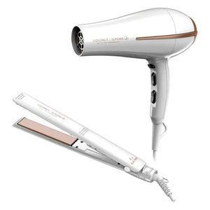 Combo Secador De Pelo Gama Bora 2300w Y Planchita De Pelo Coconut & Almond