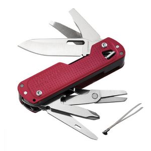 Leatherman Cortapluma Mult Free T4 Rojo
