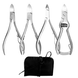 Kit 4 Gadnic Alicates Manicura Y Pedicura acero inoxidable