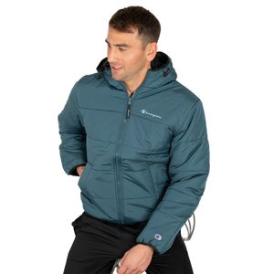 Campera Champion Puffer Hombre Moda Turquesa