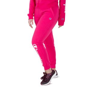 Pantalón Champion Logo Mujer Moda Rosa