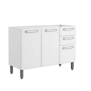 Bajo Mesada De Acero Bertolini Evidence 1.20 Blanco EBO-120