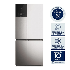 Heladera Electrolux 621L No Frost IQ8S Inverter Inox.