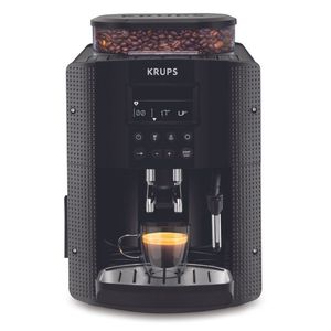 Cafetera Krups Espresso Full Auto Display Ea815070 - Negra, 15 Bares De Presion (Ea8100 Series)
