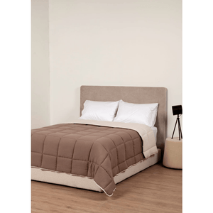 Acolchado liviano reversible Beige