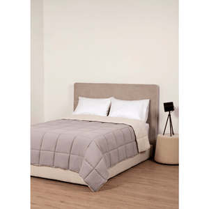 Acolchado liviano reversible TWIN Gris