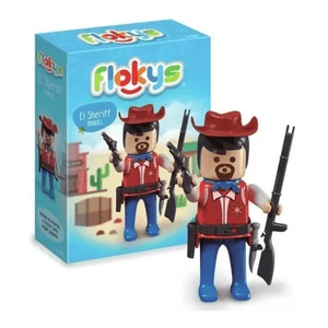 Muñeco Flokys Sheriff Articulado Accesorios Dimare 01-2000