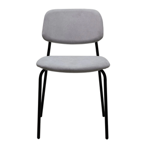 Silla Martina Tapizado Caño Negro - Pack X 2 Sillas