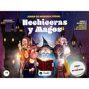 HECHICERAS Y MAGOS JUEGO DE MEMORIA VISUAL LIBRO + 54 TARJETAS - Anonimo