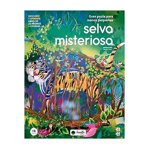 SELVA MISTERIOSA DESCUBRE Y APRENDE LIBRO + 2 ROMPECABEZAS - Anonimo