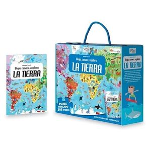 TIERRA, LA LIBRO Y PUZLE OVALADO 205 PIEZAS - Fabris, N.