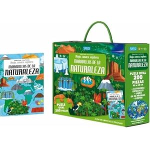 MARAVILLAS DE LA NATURALEZA LIBRO Y PUZLE OVAL 200 PIEZAS - Gaule, M.
