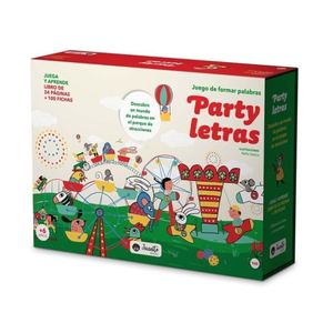 PARTY LETRAS  JUEGO PARA FORMAR PALABRAS LIBRO + 100 FICHAS - Anonimo