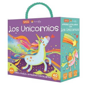 UNICORNIOS, LOS LIBRO + ROMPECABEZAS Y 10 FIGURAS CON SILUETAS - Gaule, Matteo
