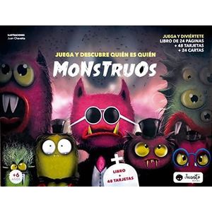 JUEGA Y DESCUBRE QUIEN ES QUIEN MONSTRUOS LIBRO + 48 TARJETAS - Anonimo