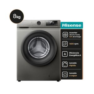 Lavarropas Hisense WFQP8014T 8 Kg